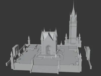 pubg dracula spawn home map 1 Low-poly 3D model