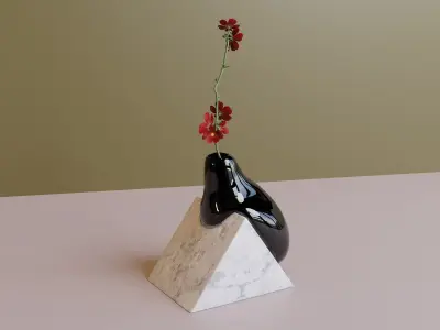 Drop vase plant pot 3D model