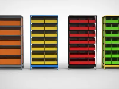  Warehouse Racks  3D model