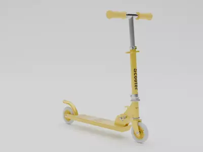 Electrical Cycle Low-poly 3D model