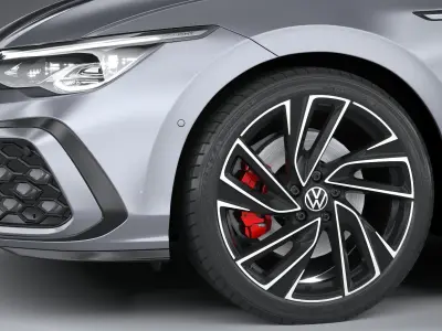 Volkswagen Golf GTD 5-door 2020 3D model