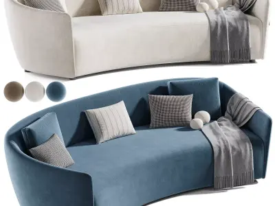 Juno Josephine 4-Seater Sofa 3D model