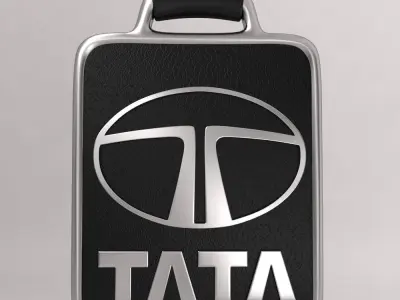 Tata car logo keychain 3d model  3D model