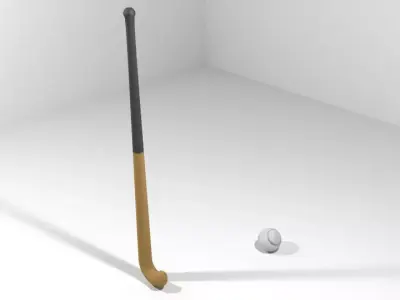 Sport Equipment - Grass Hockey 3D model