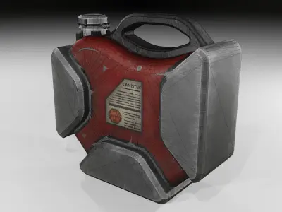 Sci-fi canister Low-poly 3D model