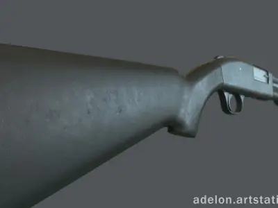 Mossberg 590 Low-poly 3D model