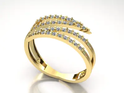 Double-sided ring Free 3D print model