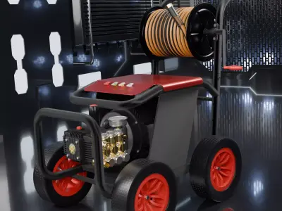 Car washing machine High Pressure Washer 3D model