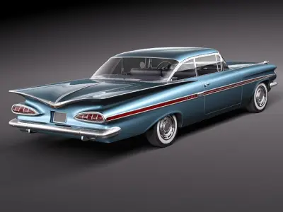 Chevrolet Impala 1959 coupe 3D model