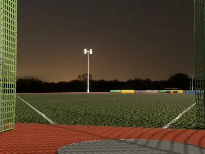 Track and Field Low-poly 3D model