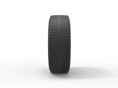Car wheel 5 Scale 1 to 10 3D print model