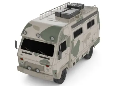 Off road Camper Van 3D model