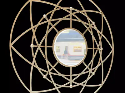 Cyan Design Robles Mirror in Rustic Finish 3D model