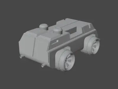 Ground Rover - Game Ready Asset Low-poly 3D model