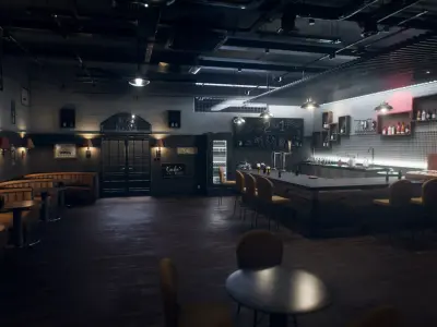 Dive Bar Environment 3D model