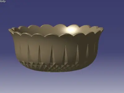 opera med bowl for printing and producing 3D print model