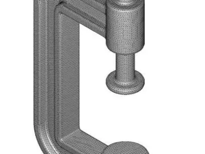 Kids Engineering C Clamp 3D print model