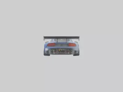 Track Car with Adjustable Suspension model 2 Low-poly 3D model