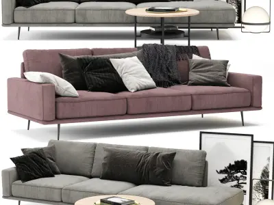 Sofa Colection 01 - 10 Items 3D model