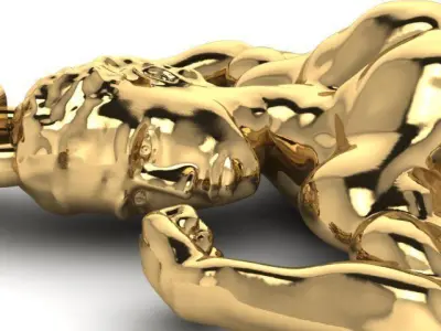 body builder pendant  3D print model