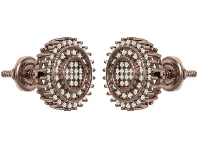 Earring 3D print model 16