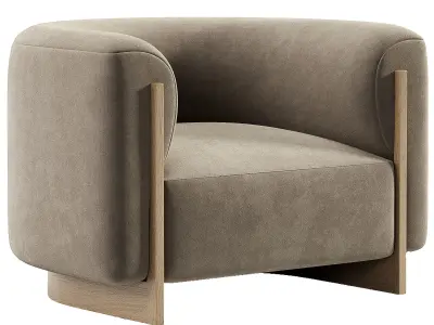 Marlow Armchair By Vorsen 3D model