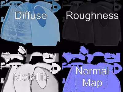 Futuristic Glass Tower model pack Low-poly 3D model