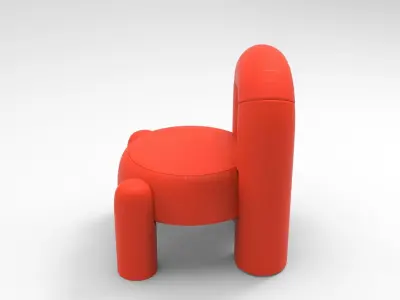 Brando Armchair Low-poly 3D model
