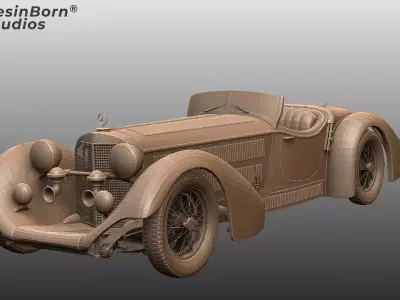 Mercedes-Benz SS Roadster W06 1928 3D print model