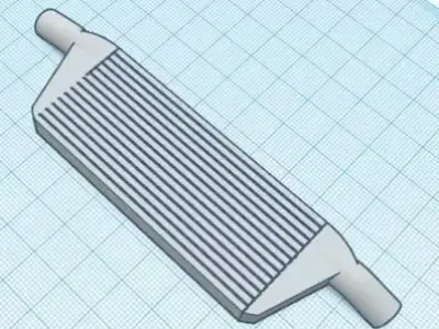 RC Drift Car Intercooler 1 10 Accesories 3D print model