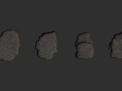 Cave Platform 3 - Base Free low-poly 3D model