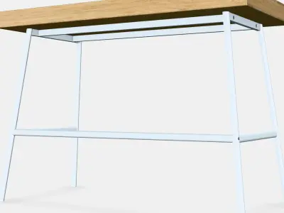 LILLASEN Desk Low-poly 3D model