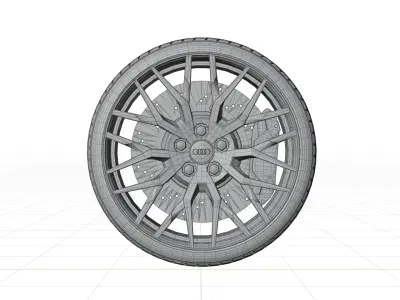 Audi R8 V10 plus 2016 Wheel 3D model