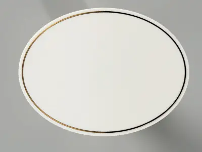 Oval Dining Table 3D model