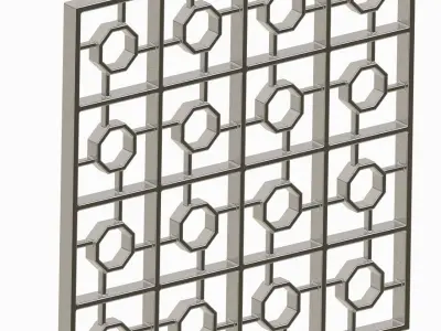 Astonishing Window Grill 3D print model