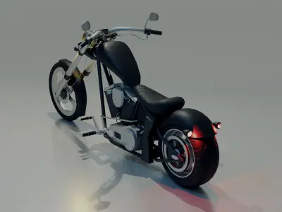 Saxon Motorcycle 3D model