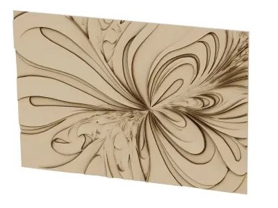 decor set wall panel wall  relief mural CNC 29 3D model