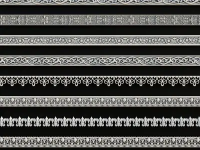 Ornament Pack Vol 25 - Islamic Moorish Medieval 3D model