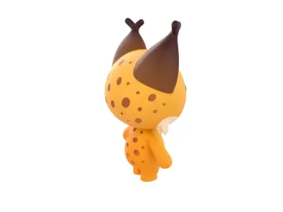 Character332 Rigged Lynx 3D model
