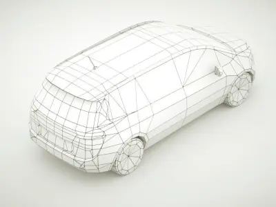 Generic VAN v2 Low-poly 3D model