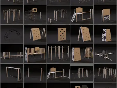 Sports ground 3D model