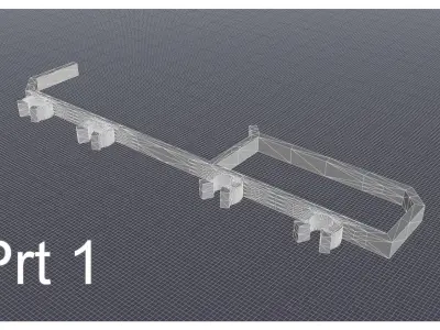 3d Printed Toy Car Kit 3D model
