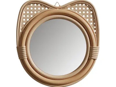 Charlotte Decorative Cat Mirror 3D model