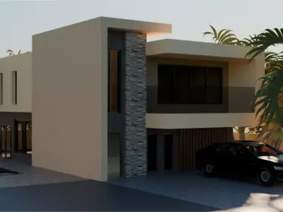 Luxury House 3D Model 3D model