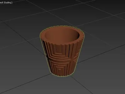 miniature flower pot 06 3D print model