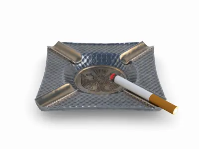 Ashtray cigarette 3D model