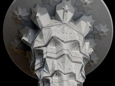 mountain center muqarnas 3D model