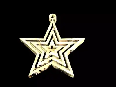 Christmas Star Ornament 3D print model