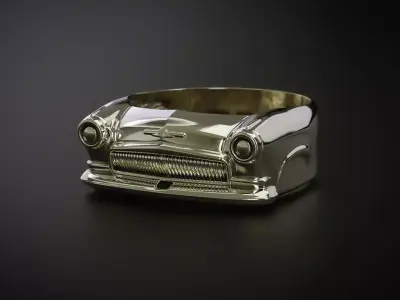 A SIGNET IN THE FORM OF A GAZ 21 CAR 3D print model