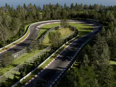 Racetrack 3D Model Nurburgring Karussell 3D model